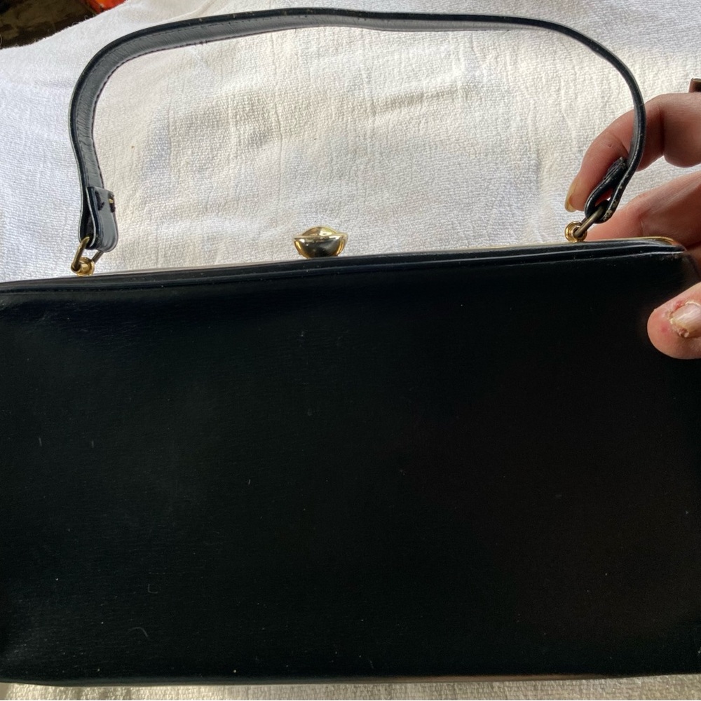 Vintage Chic Dark Blue Mini Bag